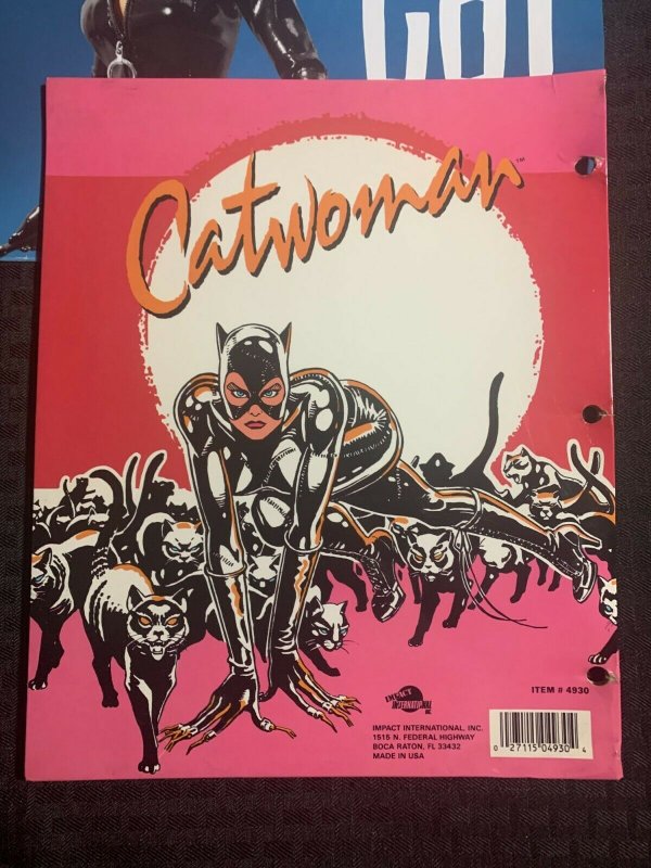 1991/2007 CATWOMAN 11x17 Poster Folder Happy Meal Box & Stickers LOT FN/FVF