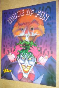 Joker poster -  22 x 28 - house of fun - dc comics batman villain