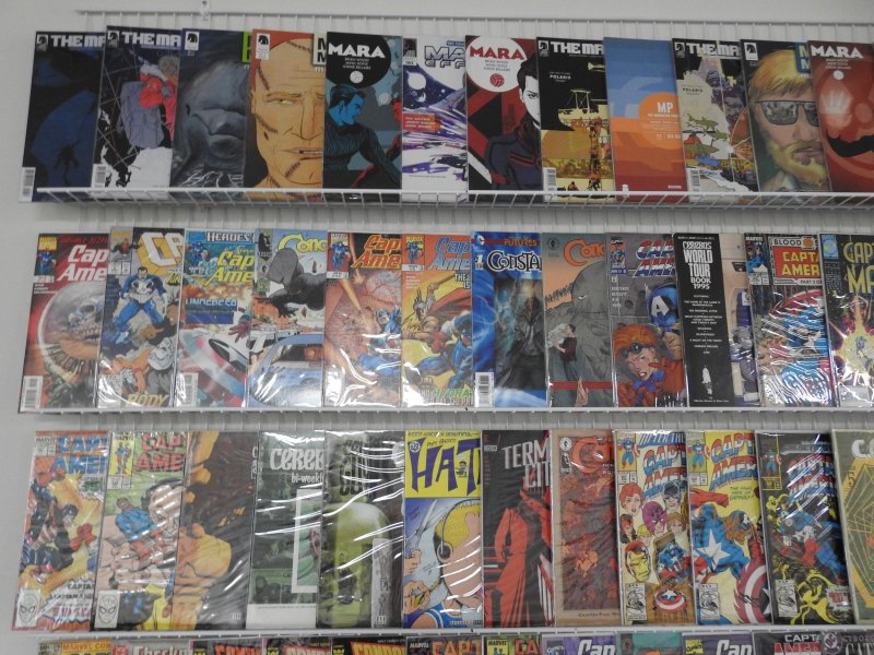 Huge Lot 110+ Comics W/ Captain America, Concrete, Marvel Milestones+ Avg VF!!