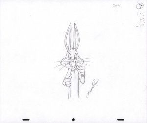 Bugs Bunny Animation Pencil Art - 7 - Excited