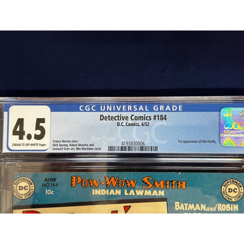 Detective Comics #184 CGC 4.5 1st Firefly (SS)