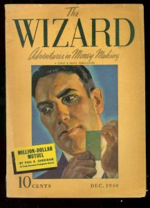 THE WIZARD PULP DEC 1940 STREET SMITH CASH GORMAN VG-