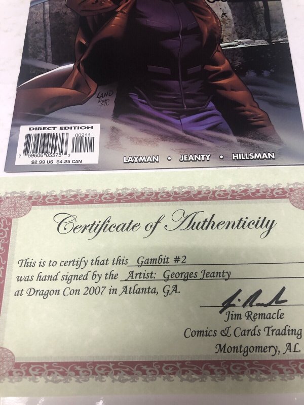 Gambit (2004) # 2 Variant • Signed Georges Jeanty • Marvel Comics • John Layman