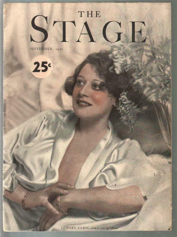 Stage 9/1932-Theatre Guild-Lenore Ulric-Marx Brothers-Harold Lloyd-VG