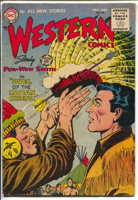 Western #52 1955 DC-Pow-Wow Smith-Nighthawk-Duel Of The Chiefs-VG