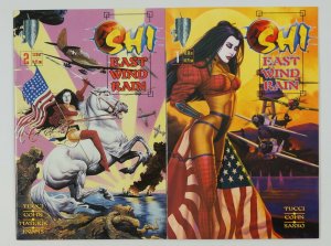 Shi: East Wind Rain #1-2 VF/NM complete series - crusade comics bad girl tucci