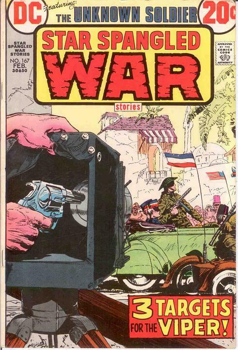 STAR SPANGLED WAR 167 F-VF  February 1973 Kaluta cover COMICS BOOK