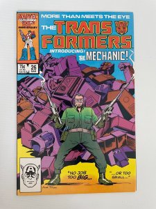 Transformers # 26 NM Marvel Comic Book Optimus Prime Megatron Bee 12 J243