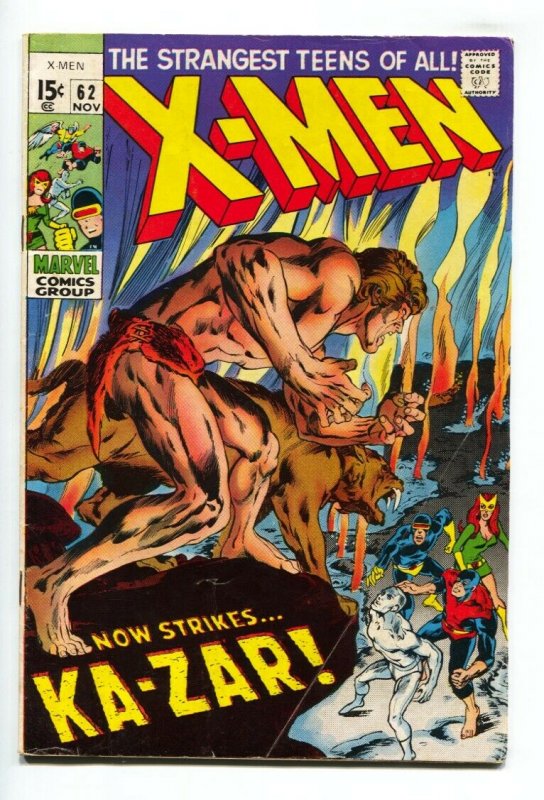 X-MEN #62-MARVEL COMICS-KA-ZAR comic book VG+ 