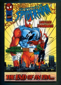 Spectacular Spiderman #229 ( 9.2 NM-)  Wraparound acetate cover  /  October 1995