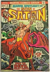 MARVEL SPOTLIGHT#13 FN SON OF SATAN BRONZE AGE COMICS