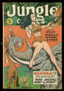 JUNGLE COMICS #114 1949-KAANGA-EXOTIC ELEPHANT COVER VG+