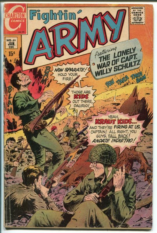 FIGHTIN' ARMY #89 1970-CHARLTON-STEVE DITKO ART-vg