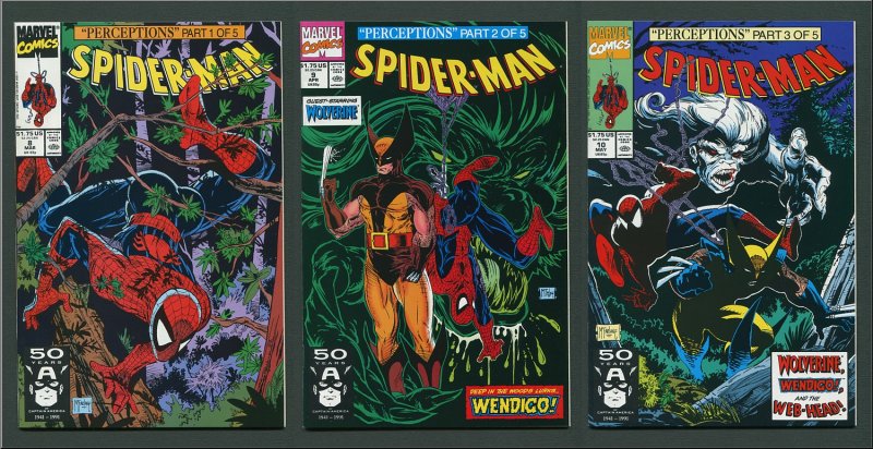 Spiderman #8 #9 #10 (Todd McFarlane SET )  9.6 NM+ or Better 1991