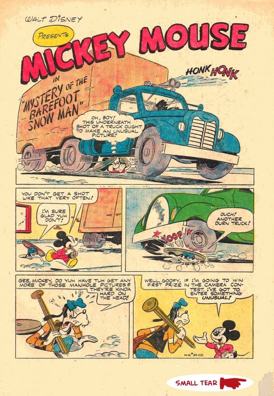 MICKEY MOUSE #29 • Feb 1953 * Dell Comics * 4.5 VG+ • Tony Strobl Main Story