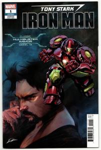 Tony Stark Iron Man #1 Hulkbuster Armor Variant (Marvel, 2018) VF