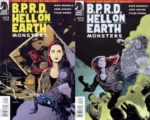 BPRD HELL ON EARTH MONSTERS (2011 DH) 1-2  Mike Mignola