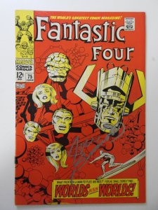 Fantastic Four #75 (1968) VG Condition see desc signed by Joe Sinnott no cert