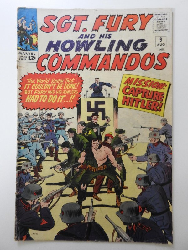 Sgt. Fury #9 (1964) Mission: Capture Hitler! VG- Condition!