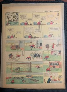 1936 SKIPPY 15.5x21.5 Sunday Full Page Comic Strip 1/5/36 VG 4.0 Percy Crosby