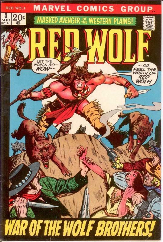 RED WOLF 3 VG-F Sept. 1972 COMICS BOOK