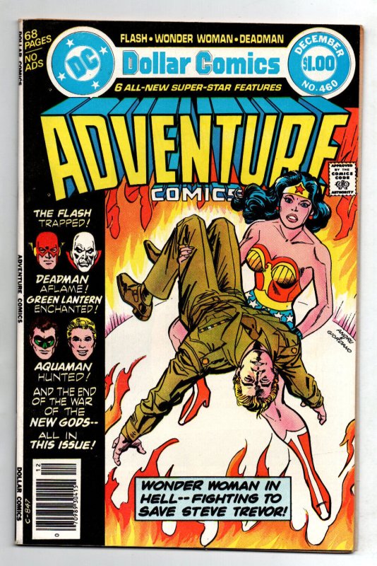 Adventure Comics #460 newsstand - Wonder Woman - Green Lantern - Flash - VF/NM