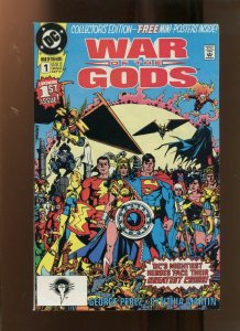 WAR OF THE GODS #1 (NM-) HELLFIRES WEB! 1991