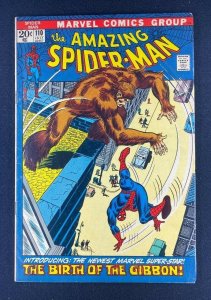 Amazing Spider-Man (1963) #110 FN+ (6.5) Kraven the Hunter 1st Appearance Gibbon