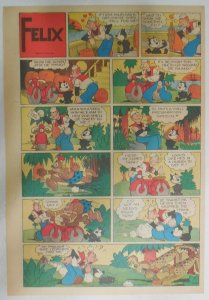 Felix The Cat Sunday Page by Otto Mesmer from 12/31/1939 Size: 11 x 15 inches