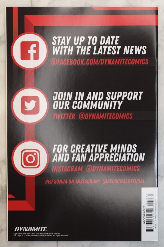 RED SONJA 3 (2023) CVR H 1:10 FRISON VARIANT NM DYNAMTE COMICS