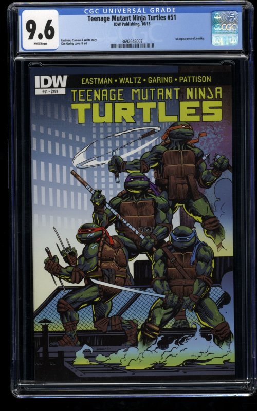 Teenage Mutant Ninja Turtles (2011) #51 CGC NM+ 9.6 1st Print 1st Jennika!