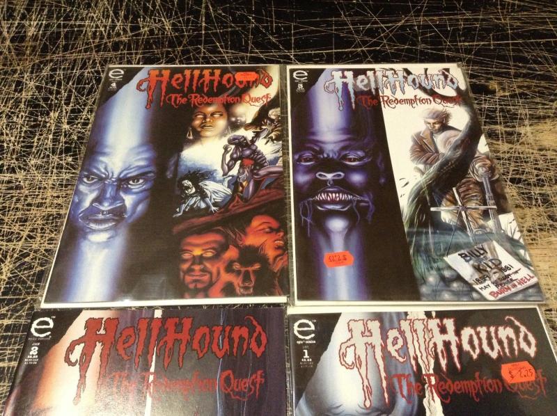 Lot Of 4 Hell Hound The Redemption Quest Marvel Epic Comic Books # 1 2 3 4 I7