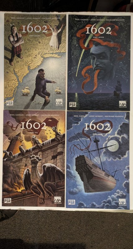 *Marvel 1602 (2003, of 8) 1-8 8 hg bks Gaiman