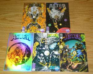 Aster #0 & 1-4 VF/NM complete series - george perez - jae lee - joe quesada set