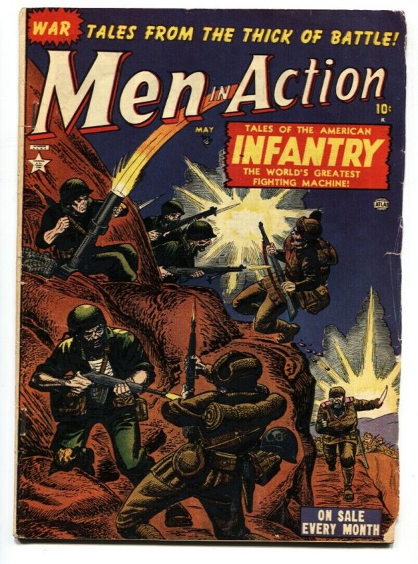 Men In Action #2 1952- ATLAS WAR COMIC- Maneely