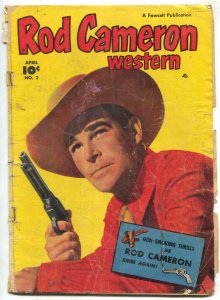 Rod Cameron Western #2 1950- Golden Age Fawcett incomplete