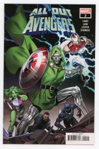 All-Out Avengers #2 Greg Land Captain America She-Hulk Doctor Doom NM