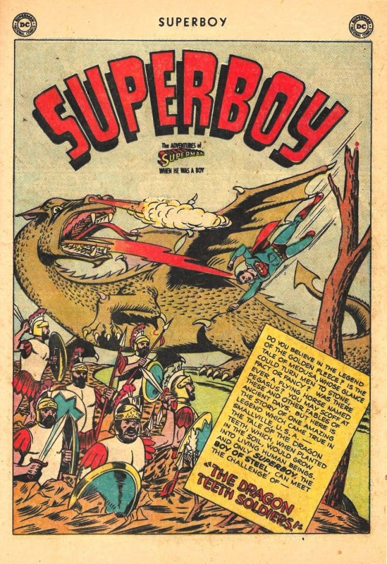 SUPERBOY #20 (Jun1952) 4.0 VG  52 pages! 3 big stories! Curt Swan! Gardner Fox!