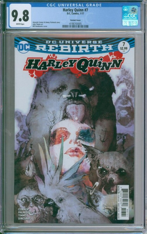 DC Comics Harley Quinn #7 CGC 9.8 Variant