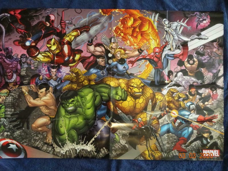 AVENGERS  Promo Poster, 24 x 36, 2012, MARVEL Unused more in our store 544