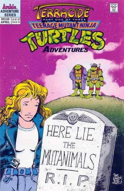 Teenage Mutant Ninja Turtles Adventures (2nd Series) #55 VG; Archie | low grade