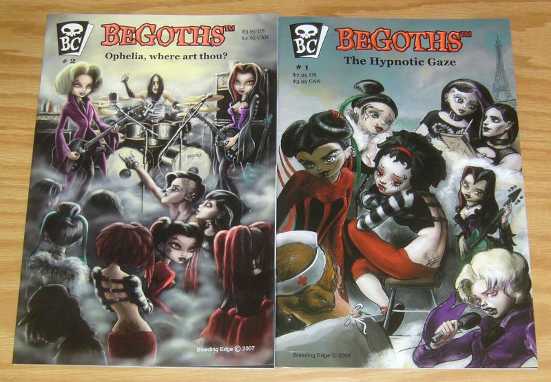 BeGoths #1-2 VF/NM complete series based on the toys/figures be goths set 