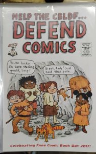 HELP THE CBLDF defend comics  fcbd 2017  free comic book day