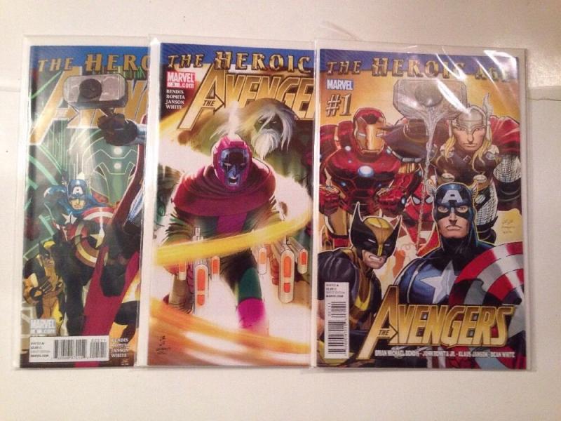 Avengers 1-6 Heroic Age Near Mint Lot Set Run Bendis Romita jr