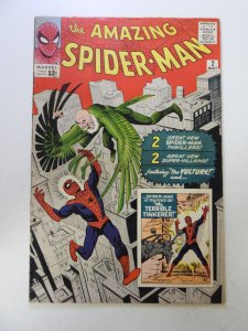 The Amazing Spider-Man #2 (1963) 1st appearance of The Vulture FN- see desc