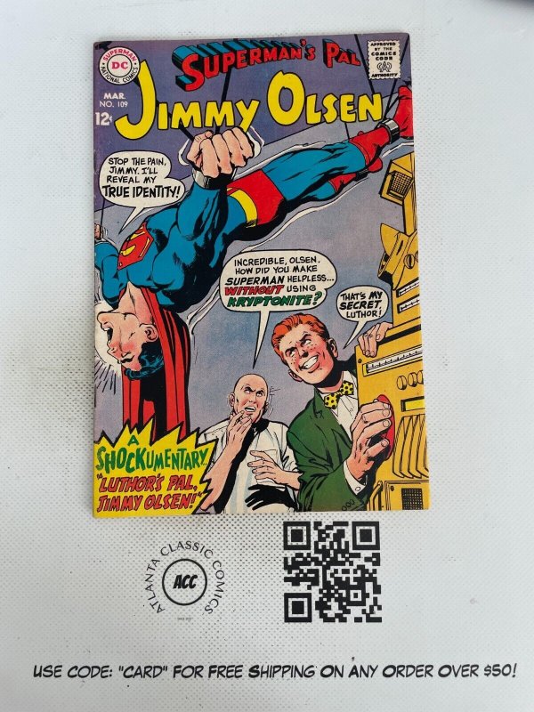 Superman's Pal Jimmy Olsen # 109 VF/NM DC Silver Age Comic Book Batman 12 SM17