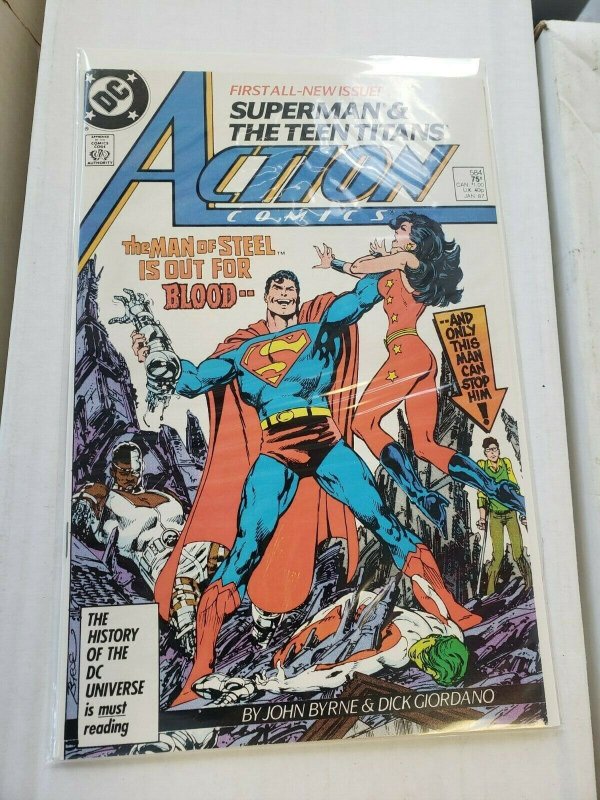 ACTION COMICS 11PC (VG/UP) BAGGED & BOARDED, THE SILVER BANSHEE 1976-87