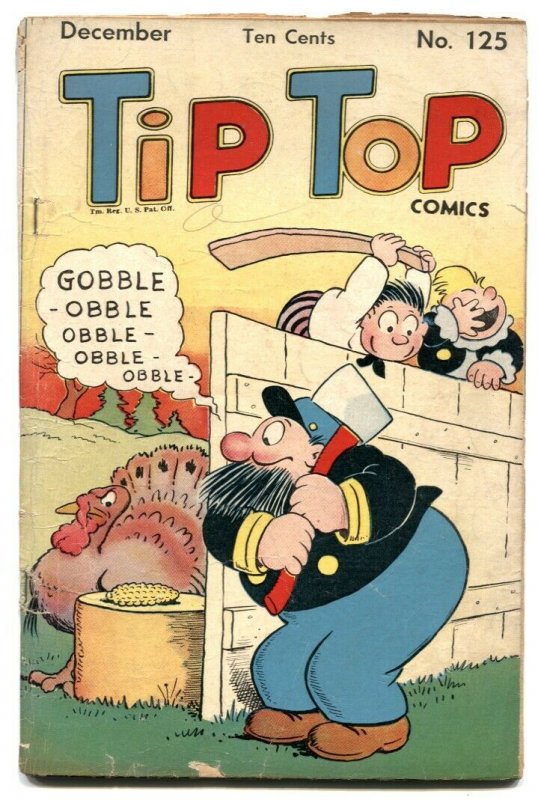 Tip Top Comics #125 1946-thanksgiving cover VG-