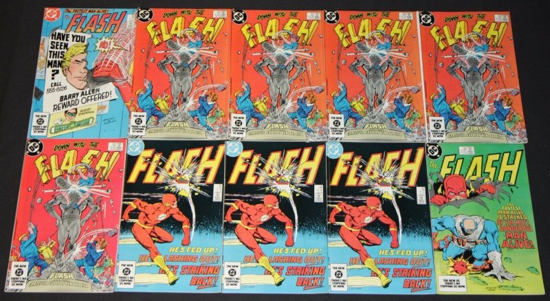 Vintage DC Copper Age Flash 50pc High Grade Comic Lot JLA