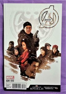 AVENGERS #34 Paolo Rivera Agents of S.H.I.E.L.D Variant Cover (Marvel, 2014)! 